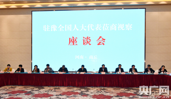 张维宁带领驻豫全国人大代表到商丘市视察产业结构升级